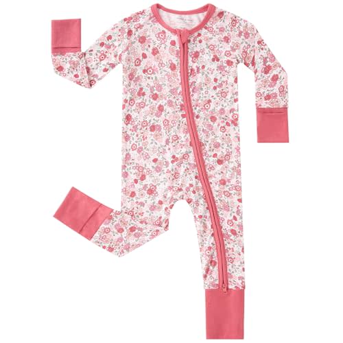 pureborn Baby Infant Boys Girls Sleeper Snug Fit Viscose from Bamboo Pajamas 0-24 Months