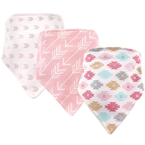 Hudson Baby Unisex Baby Cotton Bandana Bibs, Aztec, One Size