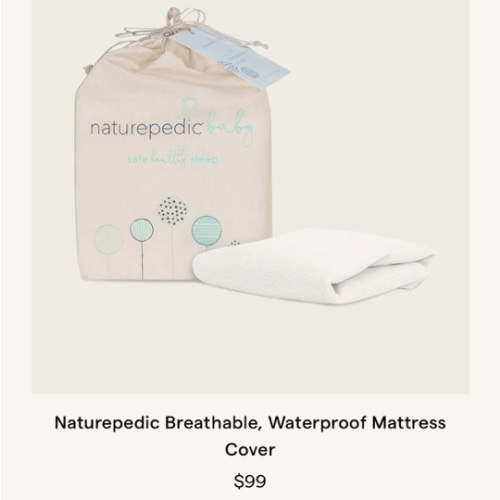 Naturepedic Breathable, Waterproof Mattress Cover | Nestig