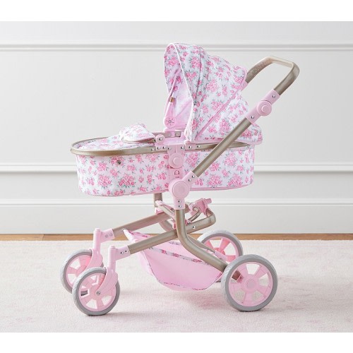 LoveShackFancy Antoinette Floral Convertible 3-In-1 Doll Stroller
