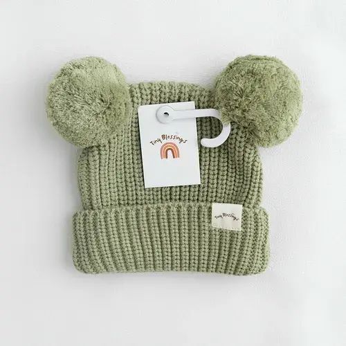 Tiny Blessings Beanie - Olive | Baby Bunting AU