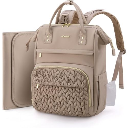 LOVEVOOK Diaper Bag Backpack, Baby Bag with Changing Station for Moms & Dads, Large Waterproof Mommy bag with Stroller Buckles, Travel Essential Baby Shower for Boys and Girls