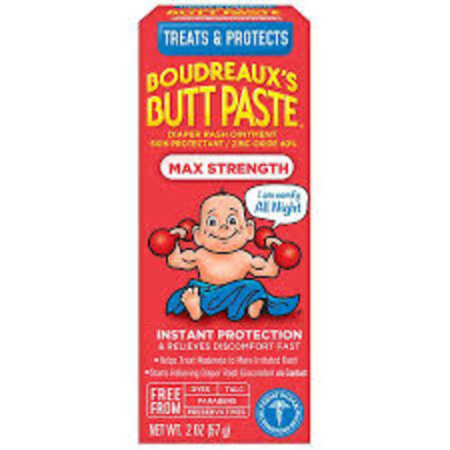 Boudreaux's Butt Paste, Diaper Rash Ointment, Max Strength, 4 oz (113 g)
