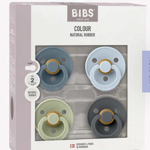 BIBS Colour 4 PACK Pacifiers - Petrol/Sage/Baby Blue/Iron – Bibsworld store US
