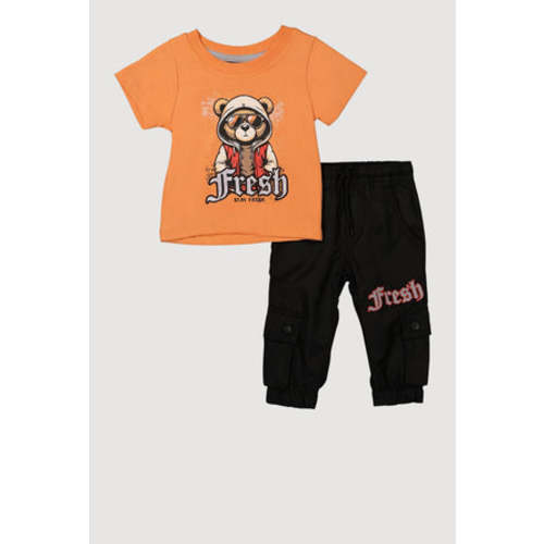 Baby Boys 0-9M Stay Fresh T-Shirt and Cargo Joggers