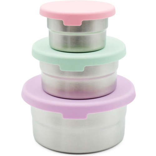 Stainless Steel Food Storage Containers – Set of 3 (3 oz, 6.10 oz, 12.85 oz)
