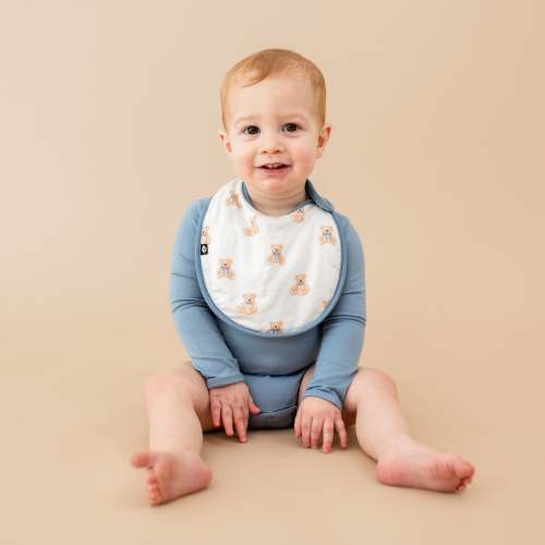 Cushy Bib in Teddy Bear