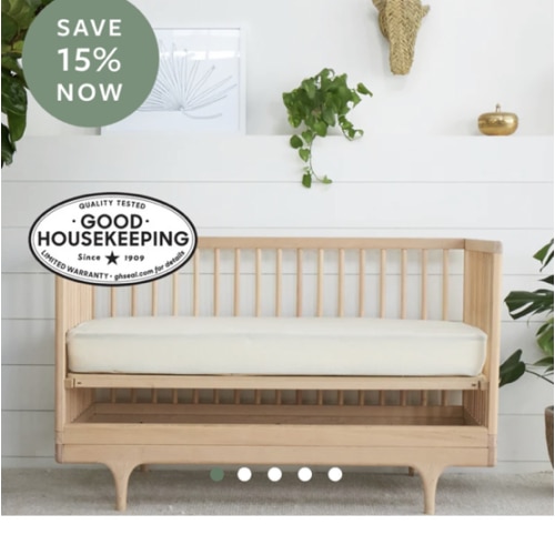Organic Waterproof Crib Protector Pad | Avocado Green Mattress