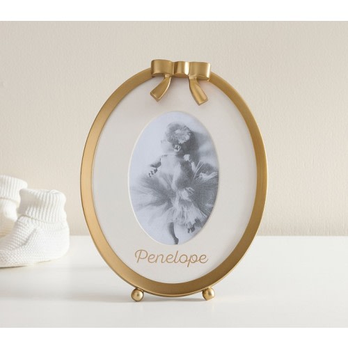Ava Ribbon Oval Desktop Metal Frame (10"x8")