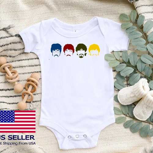 US SELLER The Beatles Bodysuit,Baby Shower Gift , Gift For Her, Gift For Him, Baby Shower Gift, Birthday Gift,Music Gift,