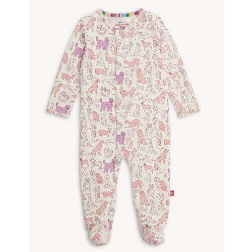 Magnetic RightFit™ Footie – It's A Paw-Ty Pink (0-3M)