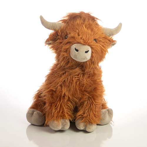 Large Highland Cow Christmas Plush, Brown, 16", by Holiday Time