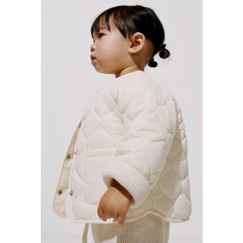 WATER REPELLENT PUFFER JACKET - Ecru | ZARA United States
