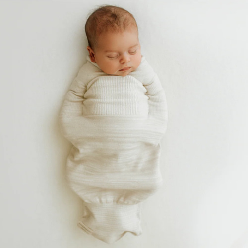 Bamboo Blend Beige Swaddle Sleep Sack – Swaddelini