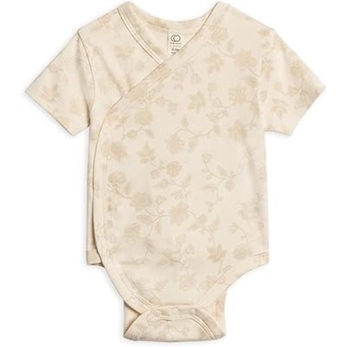 Colored Organics Unisex Newborn Organic Cotton Bodysuit - Short Sleeve Infant One Piece - Baby Boy and Girl Clothing