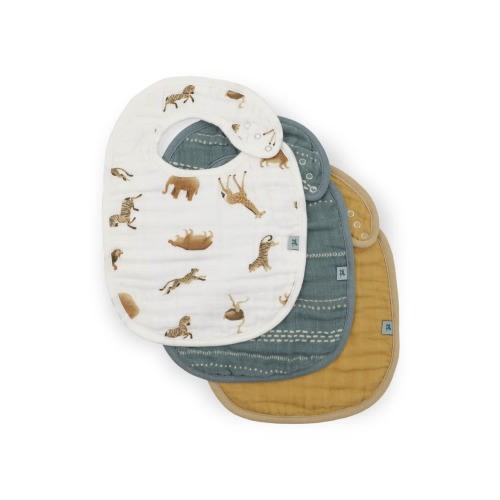 3-Pack Organic Cotton Muslin Bibs
