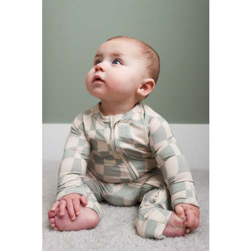 Ivy Wavy Checkers Romper