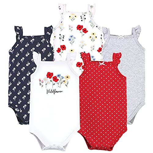 Hudson Baby Unisex Baby Cotton Sleeveless Bodysuits
