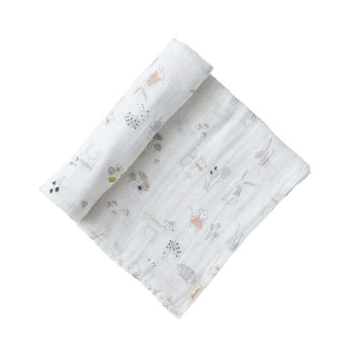 Organic Cotton Muslin Swaddle - Magical Forest
