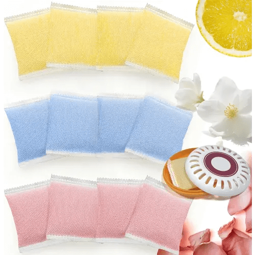 NewKe 12 Pack Diaper Pail Odor Absorber Carbon Filter Refills for Puck Baking Soda Cartridge, Diaper Pail Deodorizer Replacement Compatible with Munchkin Step and Pall Diaper Pail