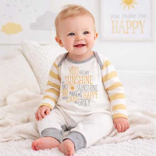 You Are My Sunshine Baby Romper: Cotton Outfit