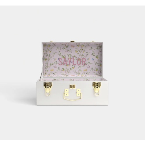 Mini Trunk - White - Sylvia's Summer / Embroidery