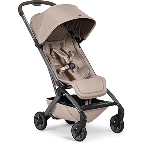 Joolz Aer2 Lightweight Travel Stroller for Baby & Toddler – Ultra-Compact One-Hand Foldable Stroller, Reclining Seat, UPF 50+ Canopy, Adjustable Leg Rest, Carry-On & Airplane Approved (Sandy Taupe)