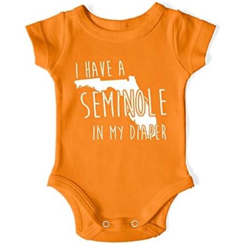 In My Diaper I Have A SemInole - Miami Rival Sports Fans Baby One Piece