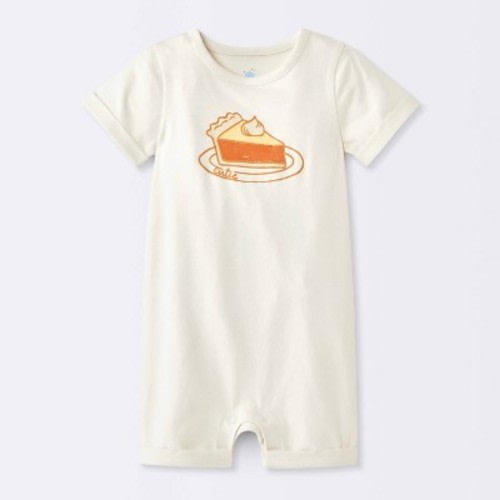 Baby' Pumpkin Pie Jersey Romper - Cloud Island™ Off-White 12M