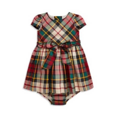Polo Girls' Plaid Twill Dress & Bloomer - Baby