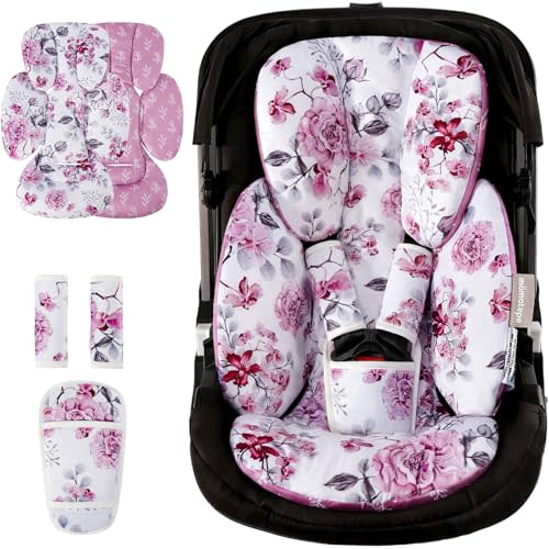 Infant Car Seat Insert for Newborn,Preemie Newborn Infant Insert, Newborn Car Seat Insert Head Body Support for Stroller, Baby Swing, Rocker, Bouncer, Bassinet, 2-in-1 Reversible