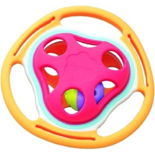 BaBeloved Bell Rattle Baby Teething Toys Multiple Sensory Montessori Baby Teether Toys Soft Food-Grade Teethers for Babies Rattling Teething Relief, Chew Toy for Babies 0-12 Months, BPA Free