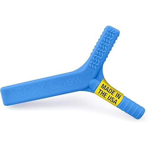 ARK Y-Chew® Sensory Chew - Oral Motor Fidget for Kids & Adults with Autism, ADHD, SPD, Anxiety - Helps with Focus and Self-Regulation - XXT for Very Firm - Royal Blue