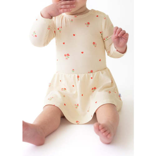 Ditsy Love Long Sleeve Bodysuit Twirl Dress