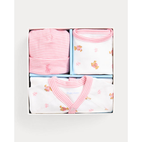 Polo Bear Cotton 3-Piece Gift Set