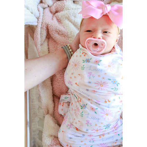Personalized Swaddle Blanket in Loosey Goose | Caden Lane