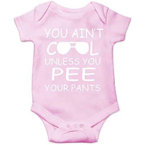 CBTwear You Ain't Cool Unless You Pee Your Pants Baby Bodysuit Funny Infant Comfy Romper Cute Outfit