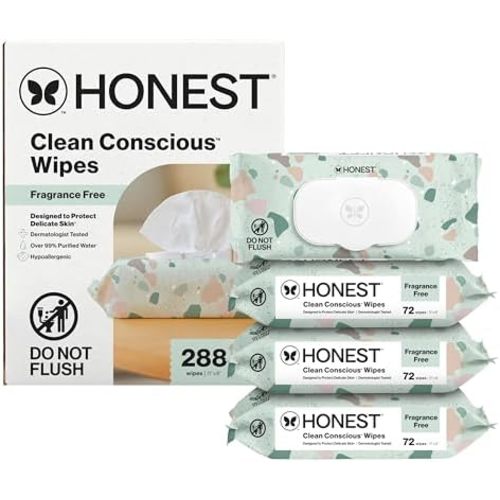 The Honest Company Multi-Use Baby Wipes, Geo Mood, 288 Count