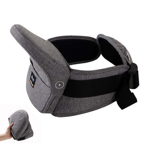 Sunveno Foldable Hip Seat Ergonomic Waist Seat Lightweight Baby Carrier for Infants, Gray