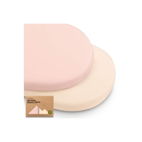 2-Pack Isla Fitted Bassinet Sheets