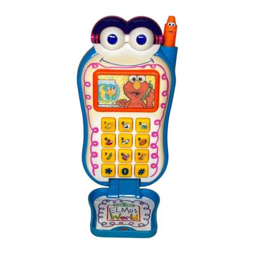 Vintage 2002 Sesame Street Elmo Phone Interactive Telephone Talks By Mattel