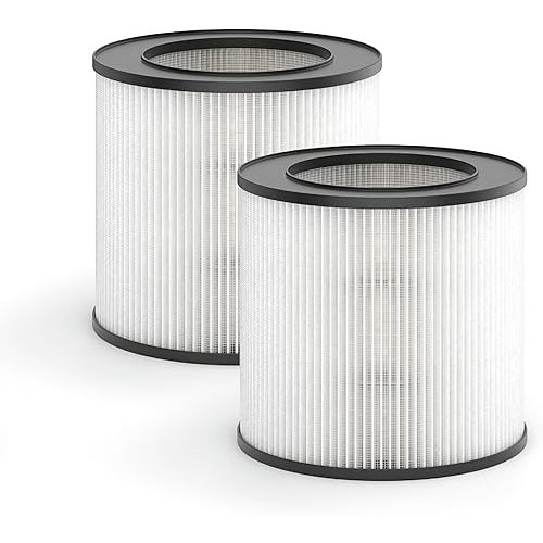 Medify Air MA-14 Genuine Replacement Filter | for Allergens, Wildfire Smoke, Dust, Odors, Pollen, Pet Dander | 3 in 1 with Pre-Filter, H13 HEPA and Activated Carbon | Removal to 0.1 Microns | 2-Pack