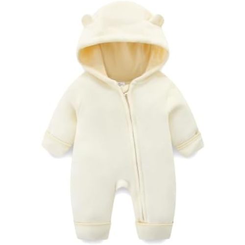 Babymine Cute Newborn Baby Girls Boys Bear Clothes Winter Snowsuit Outfits
