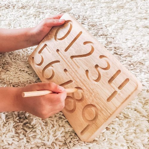 Wooden Number Tracing Board