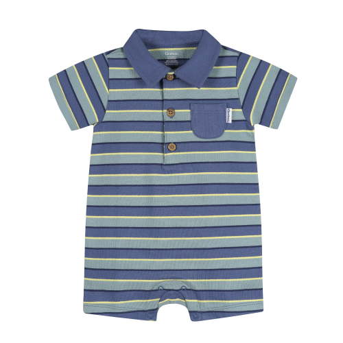 Gerber Baby Boy 1pc Romper, Sizes (0-3 Months - 24 Months)