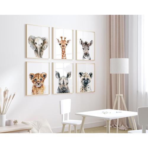 Safari Prints| Nursery Baby Room Decor| Safari Nursery Decor| Safari Baby Animal Prints| Kids Room Decor| Safari Collection| Animal Nursery|