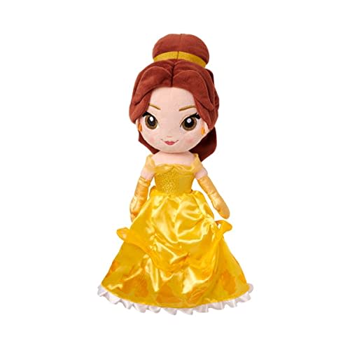 Disney Store Official Princess Belle Plush Doll - Soft Plushy with Embroidered Features - Princess Toys, Disney Dolls & Stuffed Animals - Beauty and the Beast Toys - 14 Inches