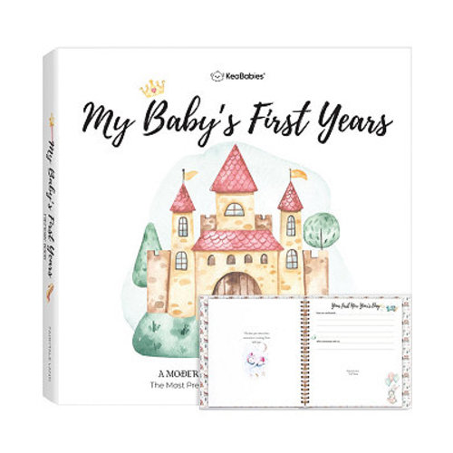 Craft Baby Memory Book, First 5 Years Baby Books, 90 Pages Keepsake Milestone Journal for Baby Girls, Boys