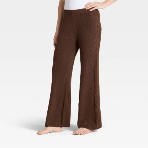 Women's Cable Sweater Wide Leg Pants - Auden™