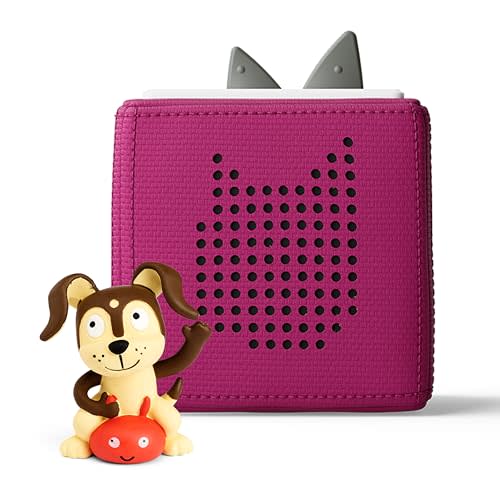 Toniebox 1 Audio Player Starter Set with Playtime Puppy - Listen, Learn, and Play with One Huggable Little Box - Purple